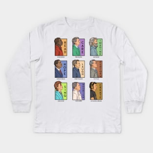 He Series Collage - Version 1 Kids Long Sleeve T-Shirt